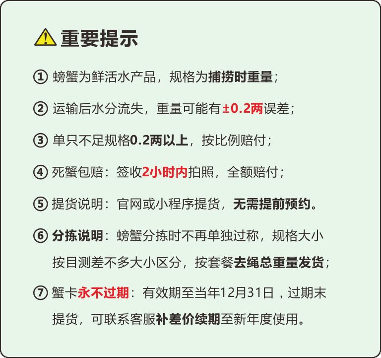 重要提示